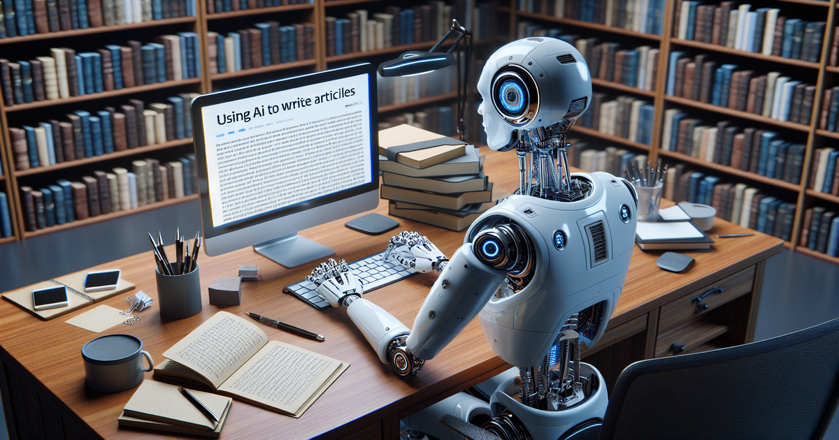 Using AI to Write Articles: How Does it Revolutionise Content Creation?